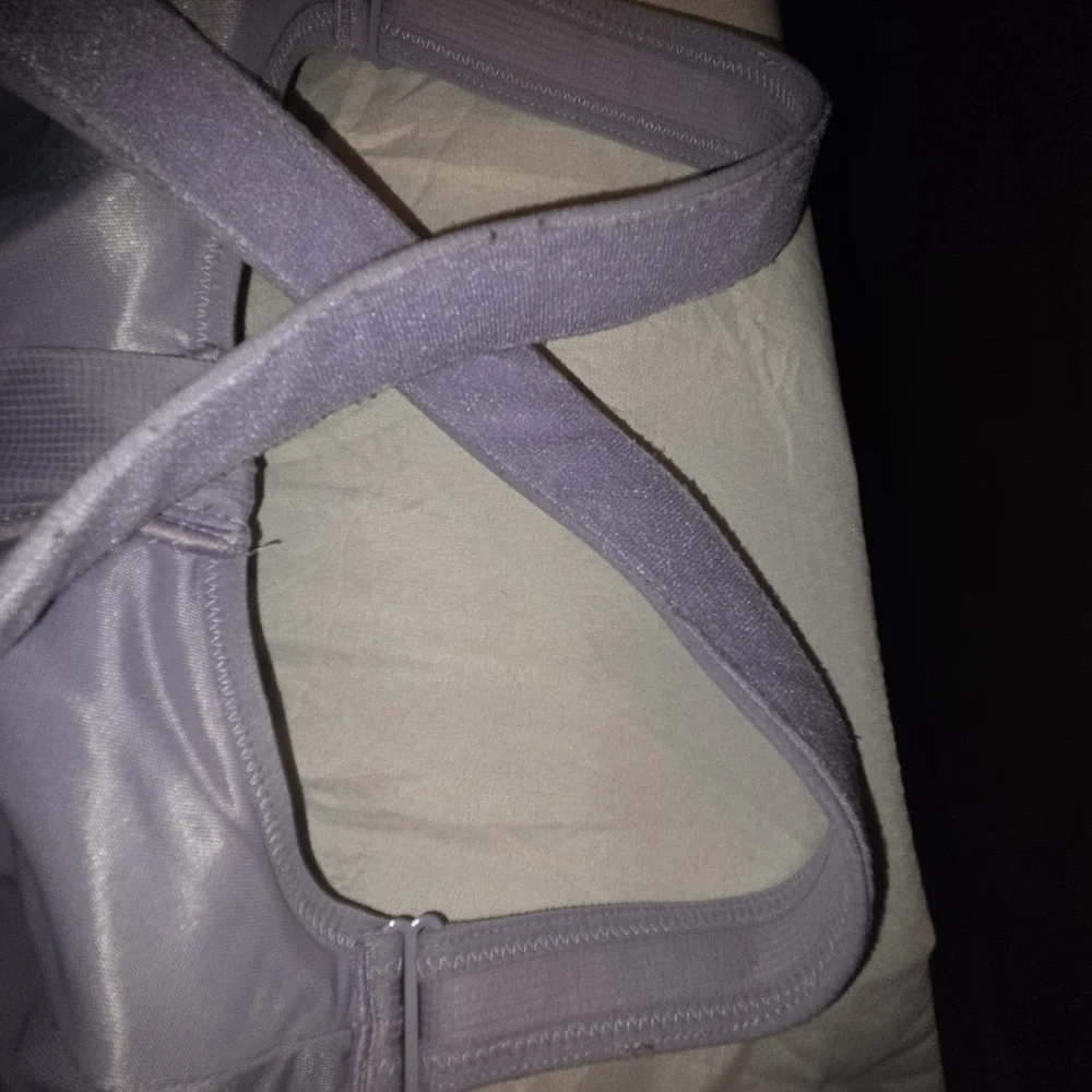 SHEFIT Cross-Back Sports Bras - Black and Light Purple - Picture 11 of 16